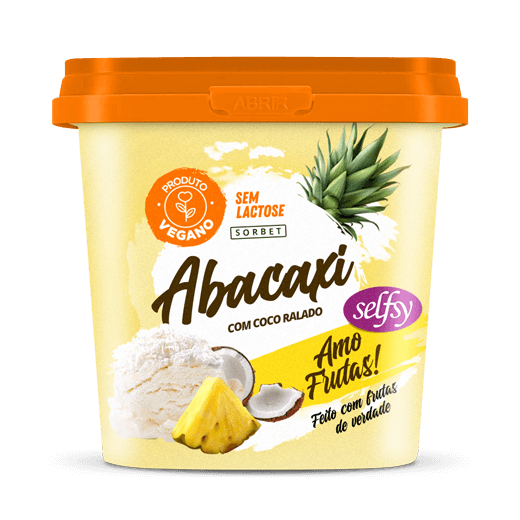 Sorbet Abacaxi e Coco La Frutta Pote 1 L